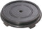 4 1/2 Inch Inset B&P Lamp Top Diameter Oriental Wooden Base, Waxed Black Finish