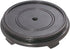 4 1/2 Inch Inset B&P Lamp Top Diameter Oriental Wooden Base, Waxed Black Finish