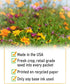 GFF Grass Flip Flops Pack 25 Packet of Pre-Filled Bouquet Seed Mix Girl Boy Baby Shower Party Favors Baby Announcements