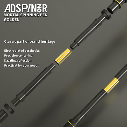 Mortal Spinning Pen Mod by Mr. Nope Professional Trick Pen for Tricks & Relief Anti-Slip, Long, Gold