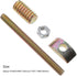 TEHAUX 10 Sets of 80mm Panel Furniture Wardrobe Connector, Fastener Bolts, Nuts, Hardware Kit