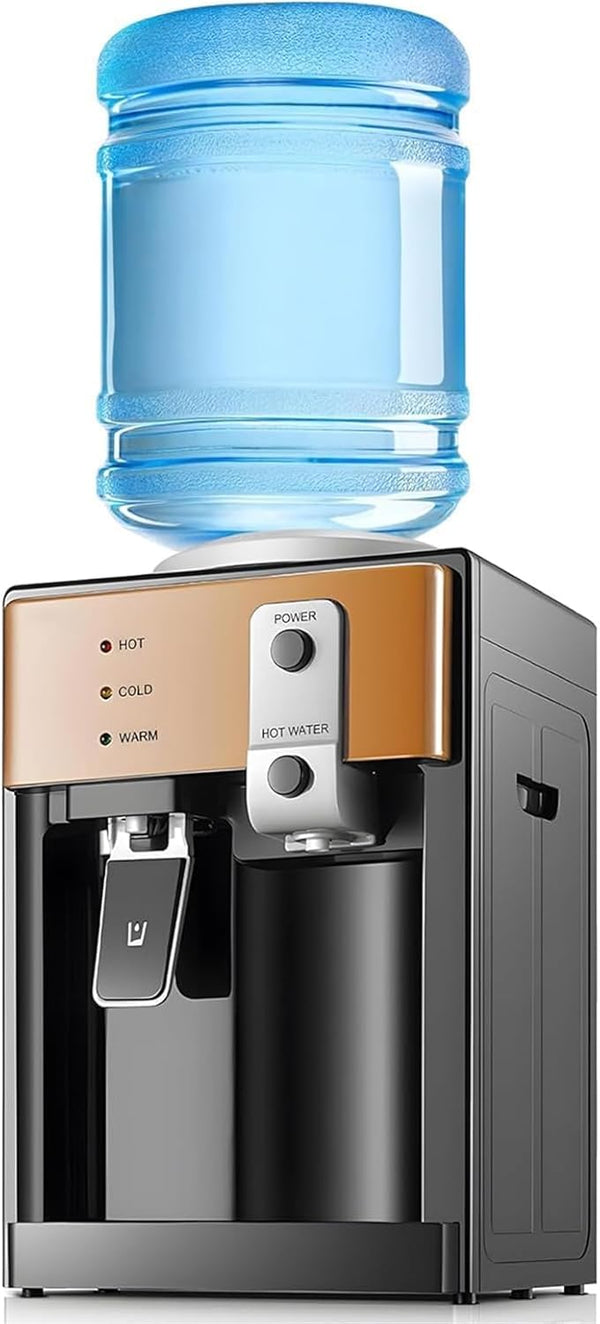 GDIFLS Countertop Water Cooler for 1.2~5 Gallon - Small Water Dispenser w/ 3