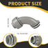 Conduit Connectors, 1-1/4 Inch Liquid Tight Connector NPT Non-Metallic for PVC Electrical Flexible Conduit Fittings, 90 Degree, UL Listed for Home Outdoor Tubes Tools, Grey (2-Pack)
