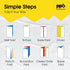 PPD Double Sided Photo Paper, Glossy Brochure Paper 8.5 x 11 for Inkjet Printer, 50 Sheets