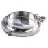 Jurtmy 4 Inch Set SS304 Sanitary Tri-Clamp End Cap with Weld Ferrule and PTFE Gasket, Stainless Steel Fitting for Beer