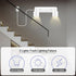 2-Light 2 Kitchen/Bedroom,Bulb Plug in Track Lighting Fixtures Ceiling, White Track Light LED, Track Lights with Cord