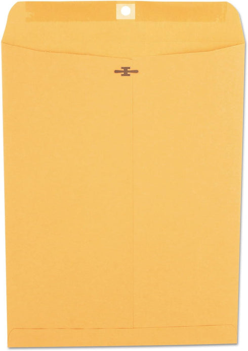 Universal UNV35267 #97 Square Flap Gummed/Clasp Envelope - Brown Kraft - 100/Box