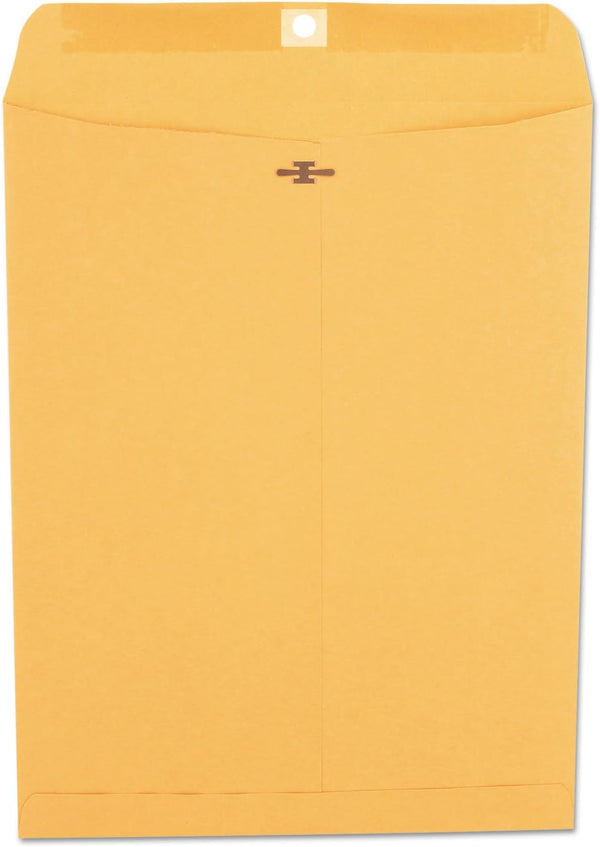 Universal UNV35267 #97 Square Flap Gummed/Clasp Envelope - Brown Kraft - 100/Box