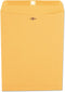 Universal UNV35267 #97 Square Flap Gummed/Clasp Envelope - Brown Kraft - 100/Box