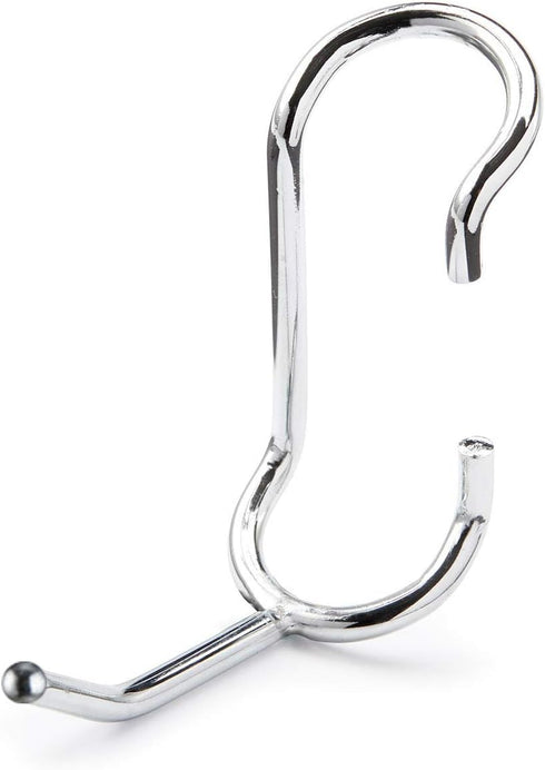 Shelf Pole Hooks 5-Pack | 2" Chrome All Purpose | Best Solution for Garage Shelving Storage Organization | Use with Metal or Wire Shelves and Racks | Heavy Duty, Easy Installation by Sunway Tools