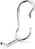 Shelf Pole Hooks 5-Pack | 2" Chrome All Purpose | Best Solution for Garage Shelving Storage Organization | Use with Metal or Wire Shelves and Racks | Heavy Duty, Easy Installation by Sunway Tools