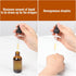 STARSIDE 24 Pack 2 oz Amber Glass Dropper Bottles for Essential Oils, Includes Brush, Funnels, Labels