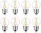2W Globe LED Edison Bulbs, 25 Watts Equivalent, Warm White 2700K, Vintage A15/A50 E26 - 8 Pack