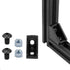 26pcs 2020 Corner Bracket Connector Aluminum Extrusion Hardware V-Slot T-Slot Accessories with T Nuts and Screws for 8020 Aluminum Profile 3D Printer Frame Accessories Black
