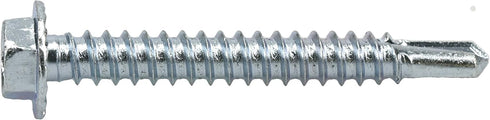 Power Pro Premium Self-Drilling Metal Screws, Zinc Plated Steel, #10 x 1-½ inches, Box of 68
