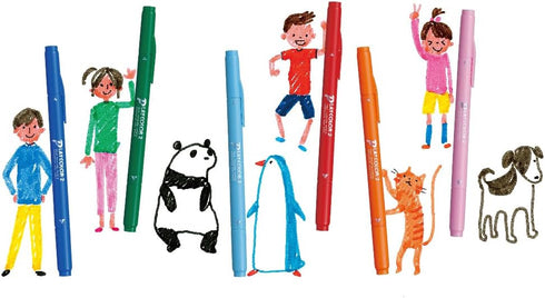 Tombow GCB-012 Water Based Sign Pen, Play Color 2, 24 Colors