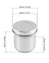 QWORK Stainless Steel Ointment Jar with Lid, 4 Pack Medical Container Jars 10 oz for Liquid, Cotton Ball, Gauze, Swab