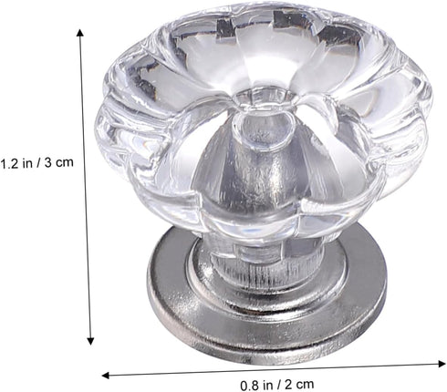 6pcs POPETPOP Plastic Knobs for Cabinets Bedside Handles Replacement Decorative Hardware for Dressers and Storage