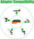 1x Adapter Only for Worx 20v USA Version Cordless Tools, Compatible with Ridgid 18v Batteries, Black-Yellow