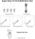 20FT 100 Count TW SHINE Warm White Christmas Lights, Incandescent White Wire Christmas Tree Lights, Waterproof Xmas