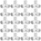 20 Pack 1 Inch PVC Pipe Elbow, 3 Way Tee Fittings Connectors, SCH40 Furniture Grade, White