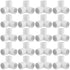 20 Pack 1 Inch PVC Pipe Elbow, 3 Way Tee Fittings Connectors, SCH40 Furniture Grade, White