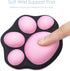 ProElife Cute Mouse Wrist Support Pad, Cat Paw Pattern, Comfortable Soft Wrist Rest for Home and Office (Black)