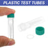 PATIKIL 0.5ml Plastic Cryogenic Vials, 200Pcs Self Standing Screw Top Test Tubes for Lab, Green Cap