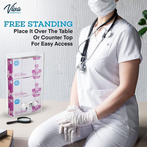 AdirMed VivaEssentials Triple Glove Box Holder - Versatile Organizer
