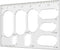 ACCZIO Elliptic Inlay Router Jig Template Tool Oval Key Inlay Decorative Templates for