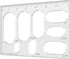 ACCZIO Elliptic Inlay Router Jig Template Tool Oval Key Inlay Decorative Templates for
