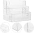 SEWACC Business Card Holder, Acrylic 3 Tier Organizer Box for Cards, Desk Organizers