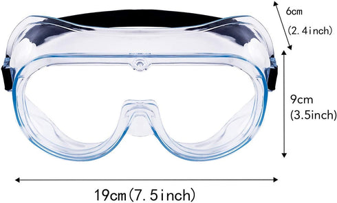 YunTuo 2 Pack Safety Goggles - Adjustable Lightweight Anti-Fog Protective Glasses for Eye Protection
