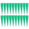 Industrial Blunt Plastic Tapered Tip Dispensing Fill Needle 18Ga Green, 100PCS