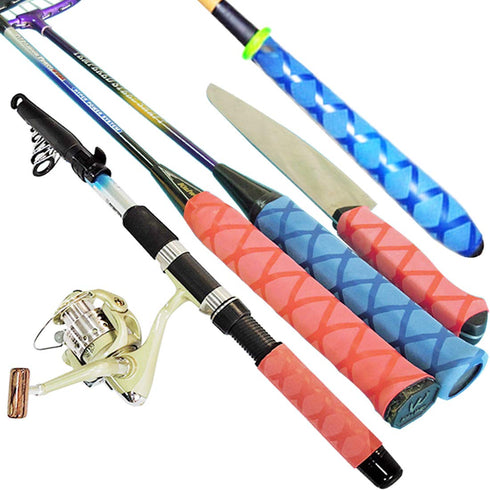Heat Shrink Tubing for Fishing Rod Wrap, Motorcycle Handgrips, Tools Handle for Better Grip. Black Textured Shrink Wrap