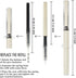 BAYTORY 5 Pcs Gel Pens and 1 Pc Highlighter, Quick Dry Ink Fine Point Black 0.5mm for Journaling Notetaking