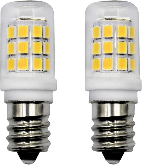 E12 LED Fridge Water Dispenser Light Bulb, 2W (15W Replacement), 120V T5 Tubular Appliance Bulb, 6000K Daylight White,