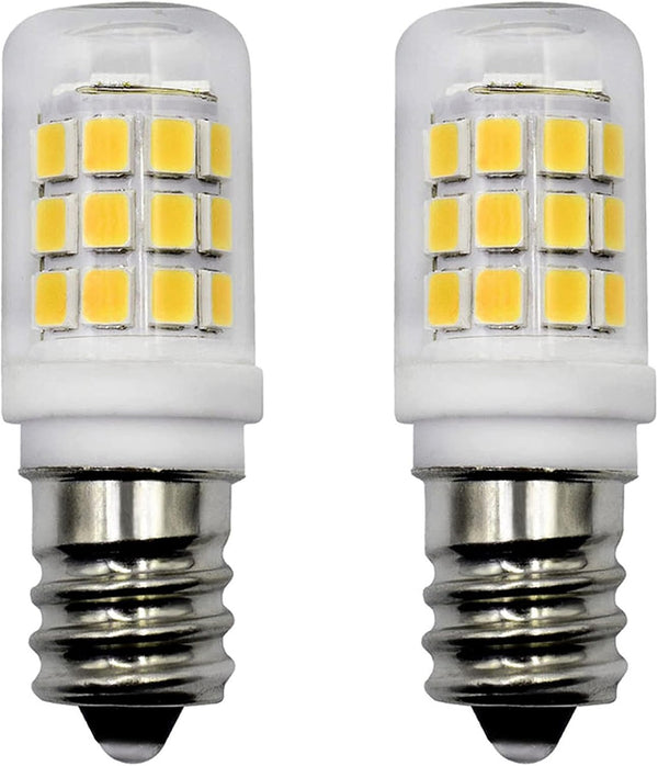 E12 LED Fridge Water Dispenser Light Bulb, 2W (15W Replacement), 120V T5 Tubular Appliance Bulb, 6000K Daylight White,