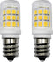 E12 LED Fridge Water Dispenser Light Bulb, 2W (15W Replacement), 120V T5 Tubular Appliance Bulb, 6000K Daylight White,