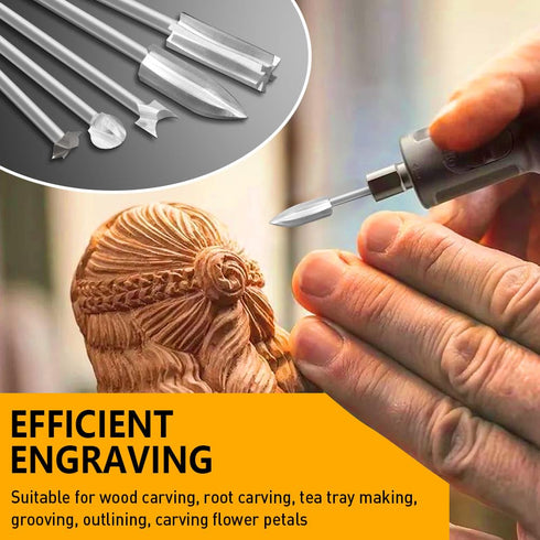 Wood Carving Drill Bits Set, Compatible with Dremel Rotary Tool for DIY Carving and Drilling Projects