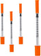 0.5ml 29Ga 1/2 Inch Syringe with Needles, Sterile Disposable, Pack of 100