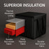 22x14x13 musbus Insulated Food Delivery Bag Cooler Bags Keep Food Warm Catering Therma for doordash Catering cooler