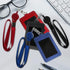 HYCOPROT ID Badge Holder with Lanyard, Heavy Duty Retractable PU Leather Vertical Horizontal Card Holders for Office