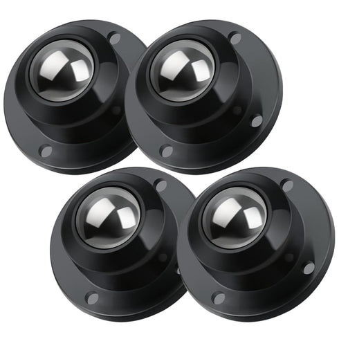 NUOBESTY 4pcs 45x45mm Self Adhesive Swivel Mini Caster Wheels, 360-degree Rotation General