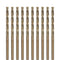 M35 Cobalt Drill Bit Set, 3.5mm, 10 Pieces for Hard Metals, Exceptional Heat Resistance, Industrial-Grade Design