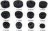 20 Pcs Black Male Thread 16mm OD Diameter Carbon Brush Holder Caps Replacement Parts for Power Tools (16mm)