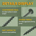 LIONMAX 3 Inch Deck Screws #10 x 3", 300 PCS Rust Resistant Epoxy Coated Outdoor Decking Screws with T25 Bit