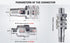 Bonvoisin ZG 3/8" Quick Connectors for Hydraulic Cylinder Jacks