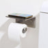 TOPGHIP Toilet Paper Holder with Shelf - Toilet Tissue Holder with Cell Phone Shelf for Bathroom - Toilet Paper Roll