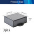 Fielect 3Pcs Project Box, ABS Plastic Junction Box, Dustproof, Universal Electrical Project Case Enclosure with Ear,